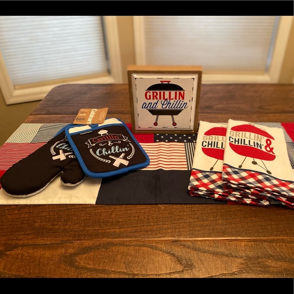 Grillin & Chillin Kitchen Linen & Decor Bundle - Picture 2 of 16